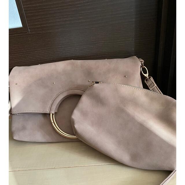 grove 新品⭐︎groveのショルダースタッズバッグ リング ポーチ付きの通販 by ひーちゃん grove フリンジストラップ付きショルダーバック