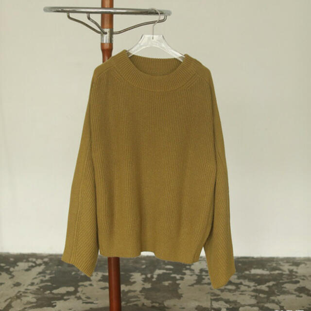 ★新品未使用★TODAYFUL Line Over Knit オリーブ