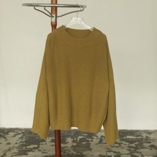 トゥデイフル(TODAYFUL)の★新品未使用★TODAYFUL Line Over Knit オリーブ(ニット/セーター)