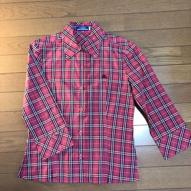 BURBERRY - 【限定値下げ】BURBERRY チェックシャツ ピンク 7分袖の
