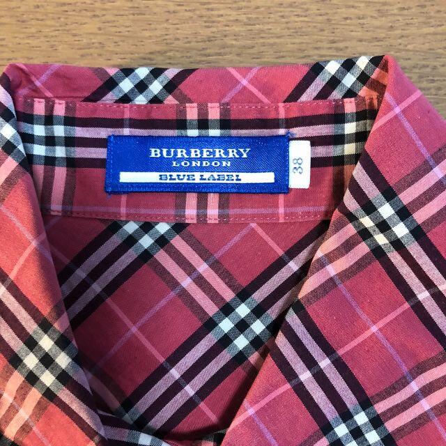 BURBERRY - 【限定値下げ】BURBERRY チェックシャツ ピンク 7分袖の