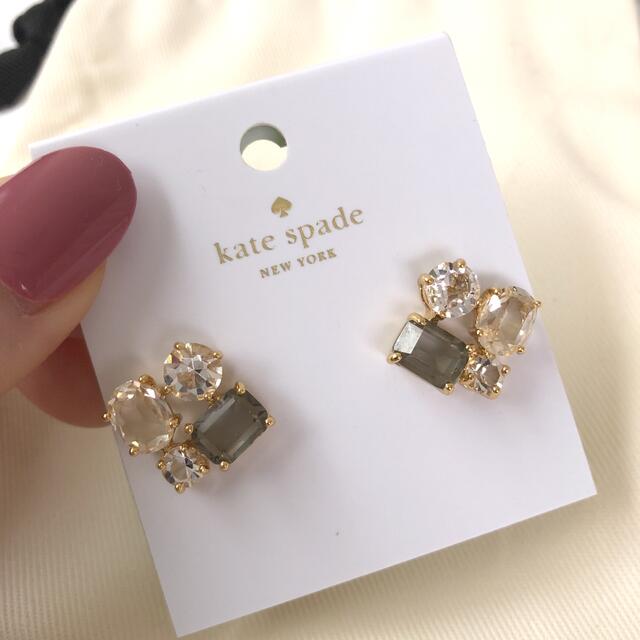 kate spade ビジュー　ピアス　(ピンク)