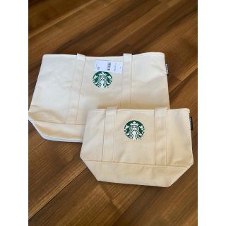 スターバックスコーヒー(Starbucks Coffee)のスターバックス限定コットントートバック大小セット(トートバッグ)