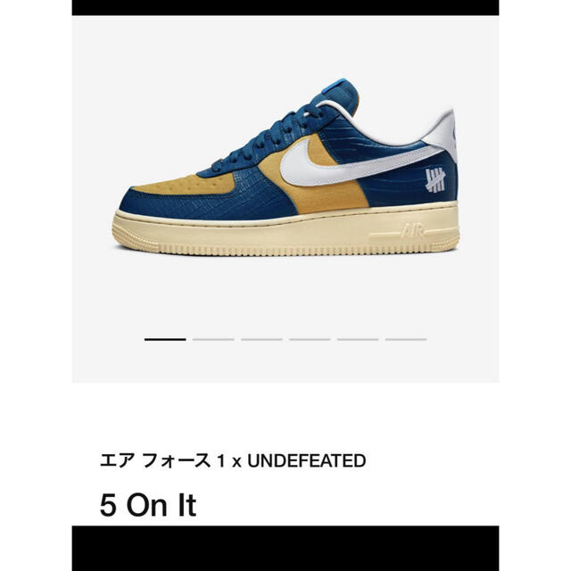 NIKE(ナイキ)のUNDEFEATED × NIKE AIR FORCE 1  メンズの靴/シューズ(スニーカー)の商品写真