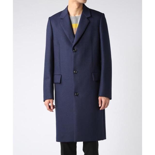 Paul Smith(ポールスミス)の【定価約9万/美品】Paul Smith チェスターコート M ネイビー メンズのジャケット/アウター(チェスターコート)の商品写真