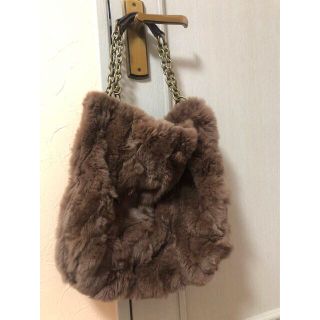 ソニアリキエル(SONIA RYKIEL)のSONIA RYKIEL ソニアリキエル　ショルダー　ファーバッグ　未使用(ショルダーバッグ)