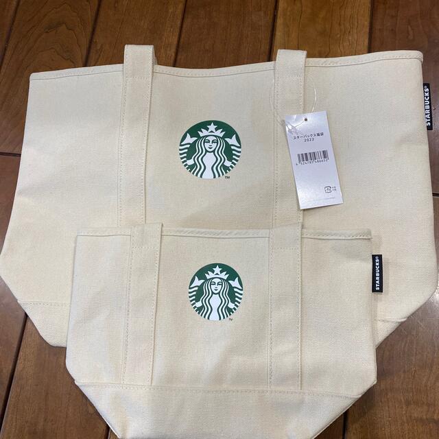 Starbucks Coffee(スターバックスコーヒー)のスターバックス福袋　2022 トートバッグ　大小 レディースのバッグ(トートバッグ)の商品写真