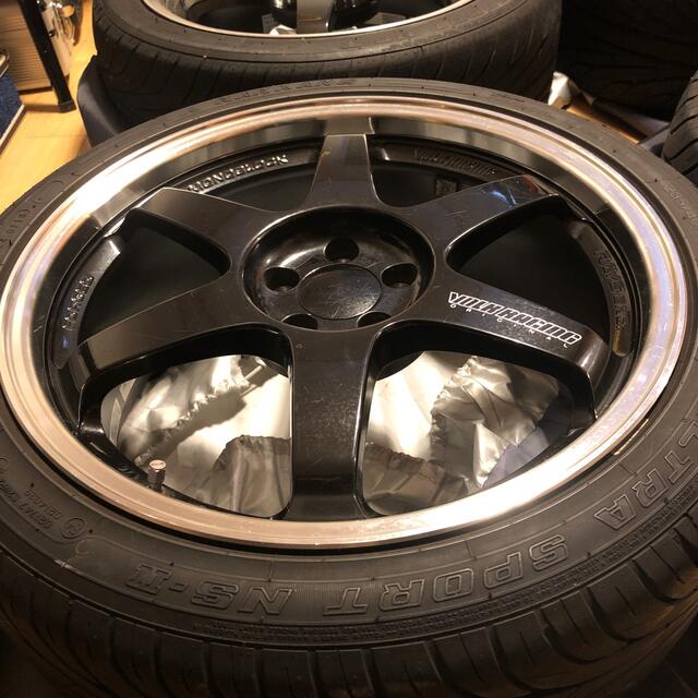 TE37 TTA 18inch 8J +45 86 BRZ  値下げ交渉ok