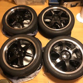 TE37 TTA 18inch 8J +45 86 BRZ  値下げ交渉ok(タイヤ・ホイールセット)