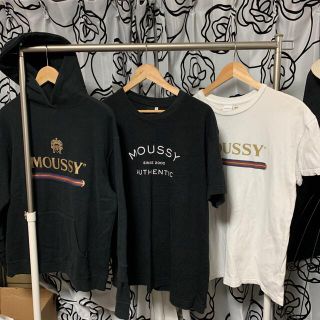 マウジー(moussy)のMOUSSYロゴトレーナーTシャツセット(トレーナー/スウェット)