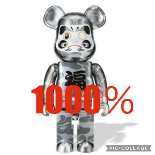 アベイシングエイプ(A BATHING APE)のBE@RBRICK BAPE 達磨 銀メッキ 1000%  (その他)