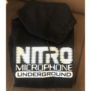 ナイトロウ（ナイトレイド）(nitrow(nitraid))のnitro microphone underground logo hoodie(Tシャツ/カットソー(半袖/袖なし))