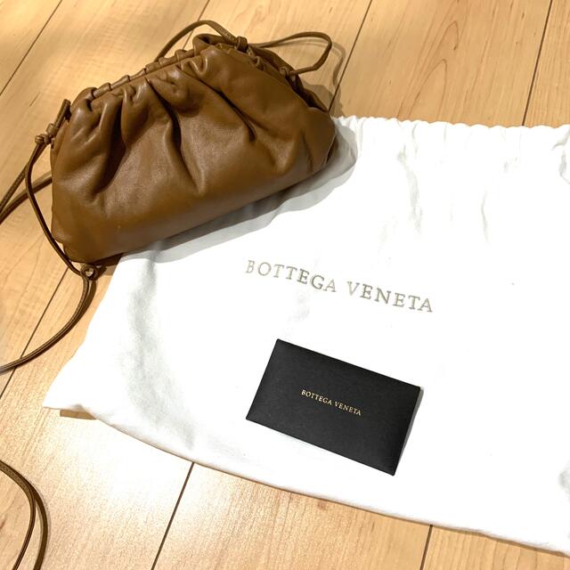 BOTTEGA VENETA ボッテガヴェネタ ミニ ザ ポーチ キャメル | フリマアプリ ラクマ