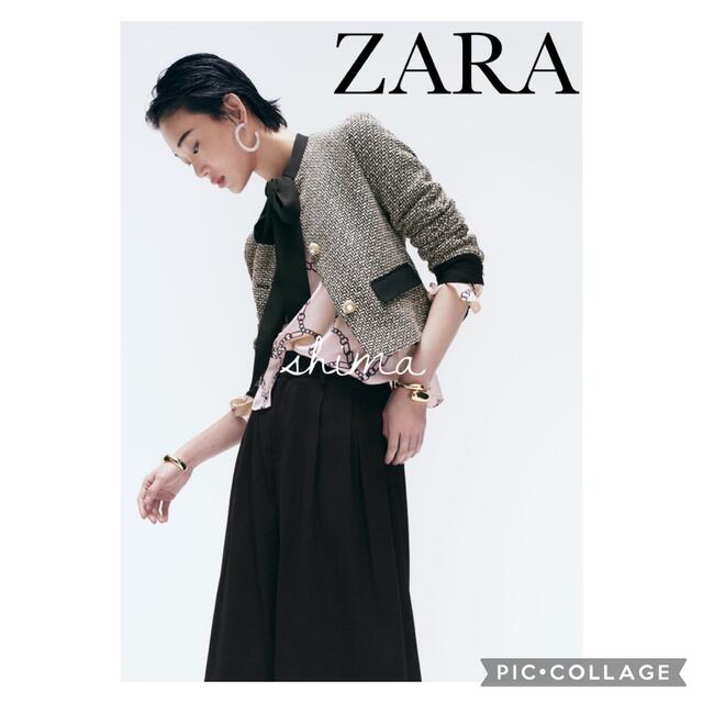 ネット限定】 ZARA リボンディテール ツイードジャケットXS spektr