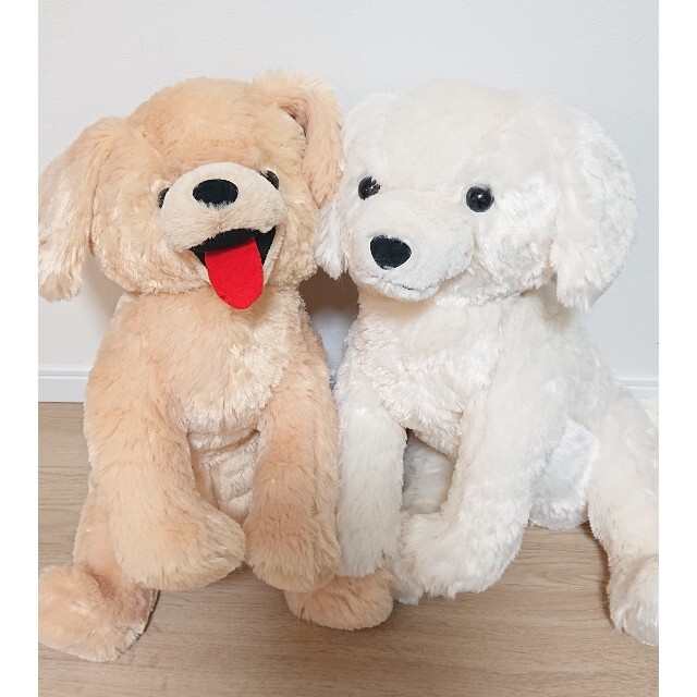 新品♪非売品♪くったり レトリバー★犬 特大 BIG ぬいぐるみ エンタメ/ホビーのおもちゃ/ぬいぐるみ(ぬいぐるみ)の商品写真