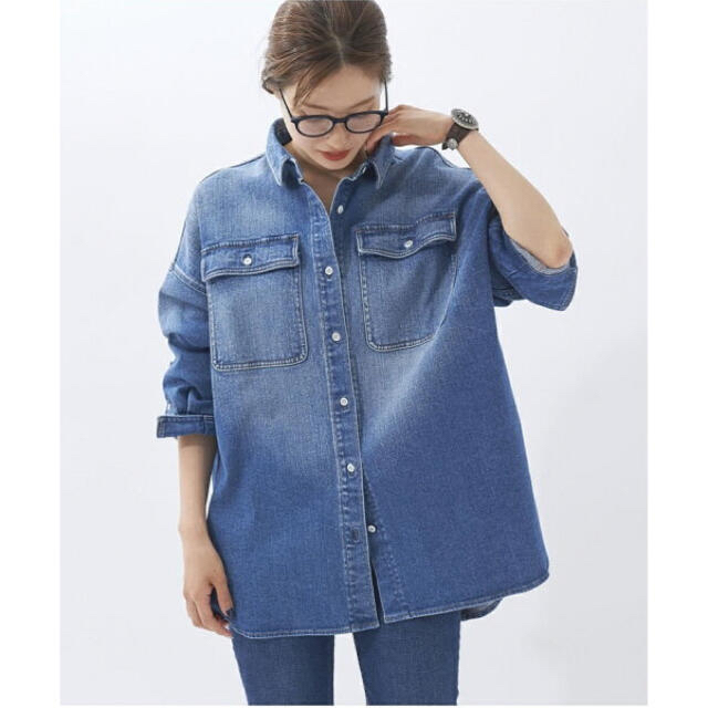 Plage(プラージュ)のhealthy denim sp denim big シャツ レディースのトップス(シャツ/ブラウス(長袖/七分))の商品写真