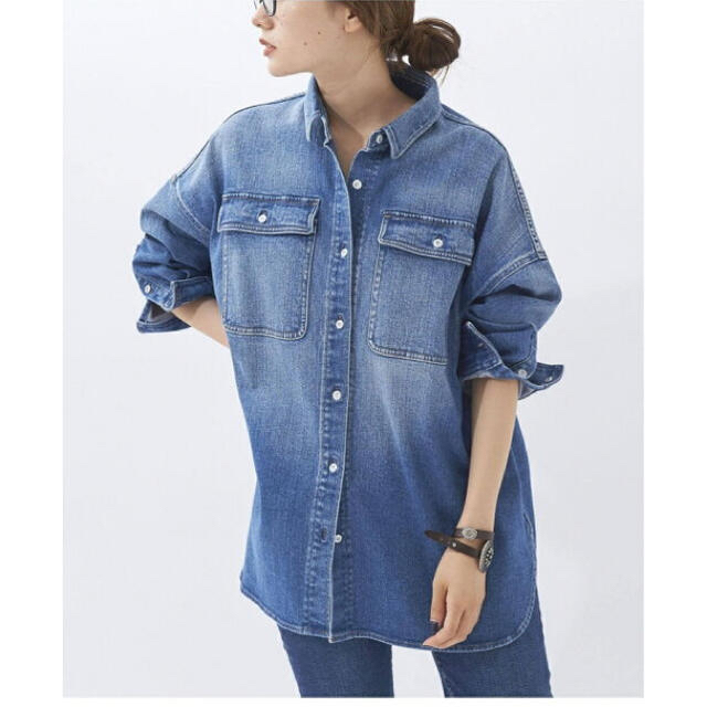 Plage(プラージュ)のhealthy denim sp denim big シャツ レディースのトップス(シャツ/ブラウス(長袖/七分))の商品写真