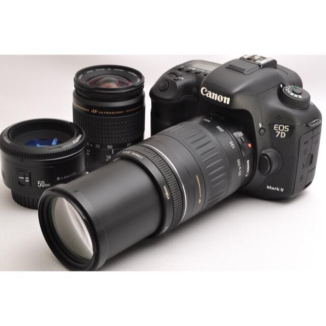 ❤️極上美品❤️キャノン EOS 7D mark2 単焦点&標準&超望遠トリプル ❤️極上美品❤️キャノン EOS 7D mark2 単焦点&標準&超望遠トリプル