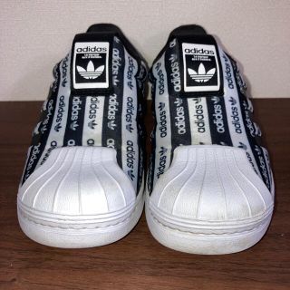 アディダス(adidas)のアディダス CBLACK-FTWWHT(EF6644) キッズ（19cm)(スニーカー)