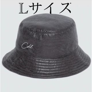 アディッションアデライデ(ADDITION ADELAIDE)のCDL FAUX LEATHER HAT BLACK  Lサイズ(ハット)