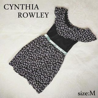 シンシアローリー(Cynthia Rowley)のシンシアローリー　ワンピース   リボン柄(ひざ丈ワンピース)