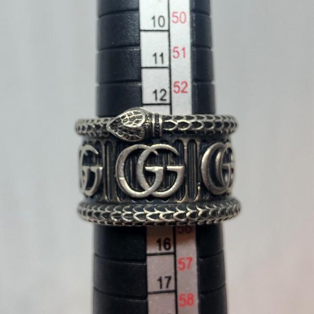 Gucci(グッチ)の【中古美品全国送料無料】グッチ ダブルG スネークリン♯15 レディースのアクセサリー(リング(指輪))の商品写真