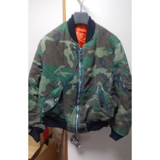 ALPHA INDUSTRIES - 超希少 USA製 ALPHA INDUSTRIES.INC MA-1 L 迷彩柄 ...