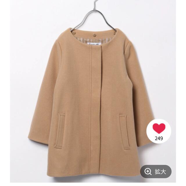 GLOBAL WORK(グローバルワーク)のGLOBAL WORK キッズ コート 110 キッズ/ベビー/マタニティのキッズ服女の子用(90cm~)(コート)の商品写真