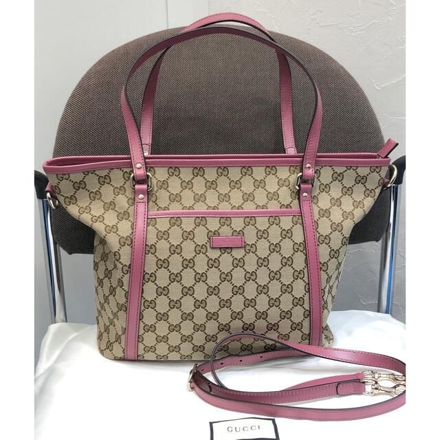 ずっと気になってた Gucci - 未使用！GUCCI/GGキャンバストートバッグ