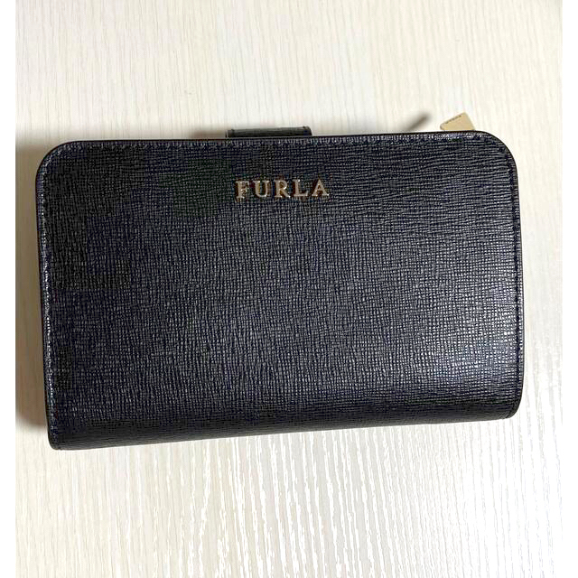 FURLA 二つ折り財布 黒 - 財布