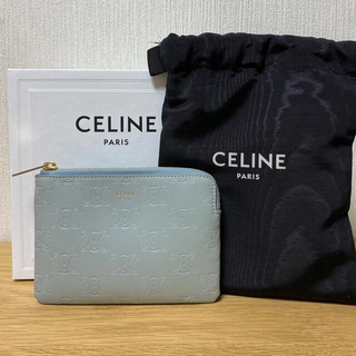 セリーヌ(celine)の美品　CELINE フック付きコイン&カードポーチ(コインケース)