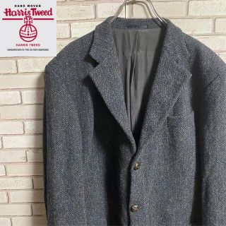 ハリスツイード(Harris Tweed)の90s 古着 ハリスツイード テーラードジャケット くるみボタン ヴィンテージ(テーラードジャケット)