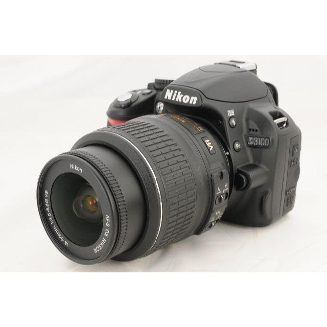 Nikon(ニコン)の【ショット数695回】Nikon ニコン D3100 標準レンズ付 オマケあり スマホ/家電/カメラのカメラ(デジタル一眼)の商品写真