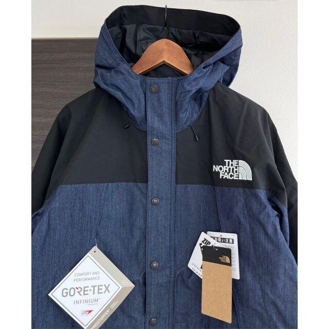 THE NORTH FACE(ザノースフェイス)の最安値！新品 ノースフェイス デニム マウンテンライト ジャケット SIZE Ｍ メンズのジャケット/アウター(マウンテンパーカー)の商品写真