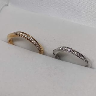 スタージュエリー(STAR JEWELRY)のSTAR JEWELRY フォーエバーループ K18YGとWGセット 値引対象外(リング(指輪))