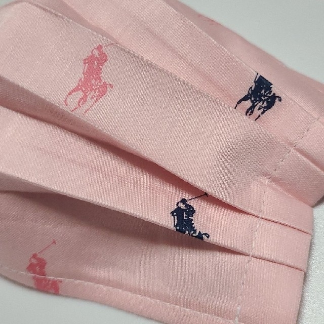 Ralph Lauren(ラルフローレン)のマスクカバー・インナーマスク(ピンク2RL) ハンドメイドのファッション小物(その他)の商品写真