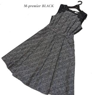 エムプルミエ(M-premier)の✿美品✿ M-premier BLACK レースコンビワンピース(ひざ丈ワンピース)