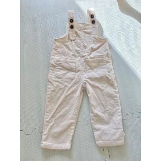 ザラキッズ(ZARA KIDS)のザラ キッズ ロンパース 白 コーデュロイ(ロンパース)