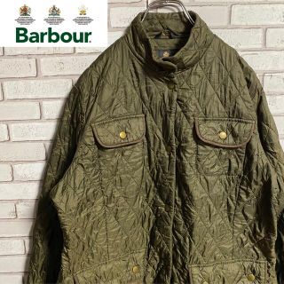 バーブァー(Barbour)の90s 古着 バブアー キルティングジャケット アースカラー トラッドスタイル(ブルゾン)