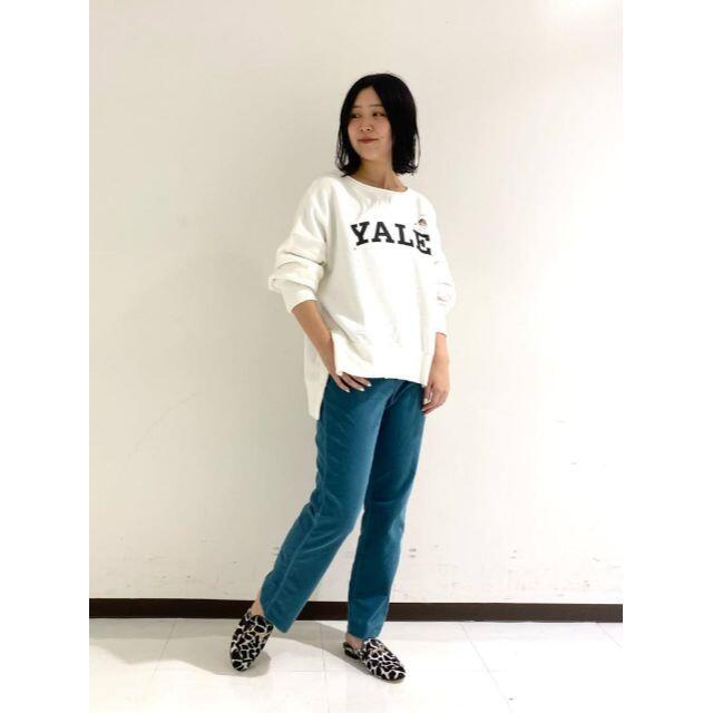 フレームワーク　YALE/リメイク風スウェット　ホワイト