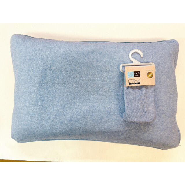 ピローケース 枕カバー 薄手 43×63 シングル 2枚セット ブルー インテリア/住まい/日用品の寝具(シーツ/カバー)の商品写真