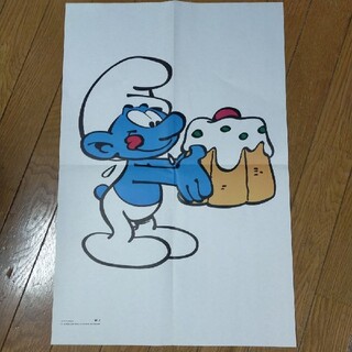 Smurf ホワイトスマーフ 50周年 2008年 ユニセフ ポスター 冊子付き