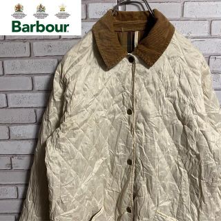 バーブァー(Barbour)の90s 古着 バブアー キルティングジャケット コーデュロイ トラッドスタイル(ブルゾン)