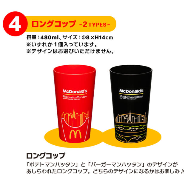 Manhattan Portage(マンハッタンポーテージ)の【最安値】マクドナルド福袋2022(グッズのみ) エンタメ/ホビーのコレクション(ノベルティグッズ)の商品写真