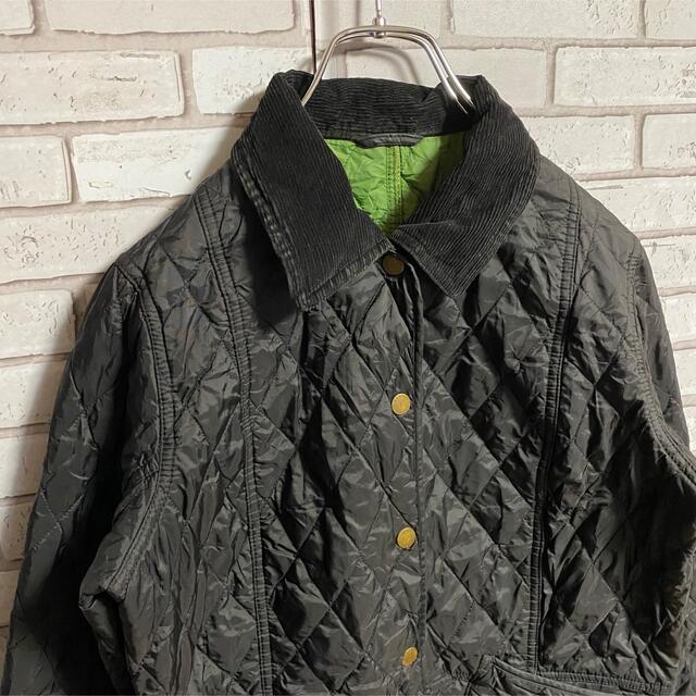 Barbour(バーブァー)の90s 古着 バブアー キルティングジャケット コーデュロイ トラッドスタイル レディースのジャケット/アウター(ブルゾン)の商品写真