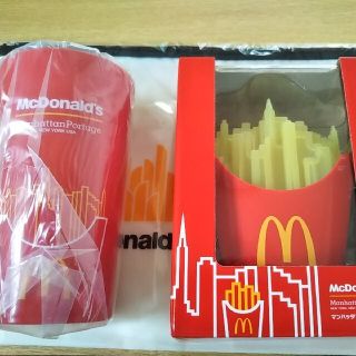 マクトナルド2022福袋　マンハッタンポテトライト　ロングコップ　ファスナーポー(ノベルティグッズ)