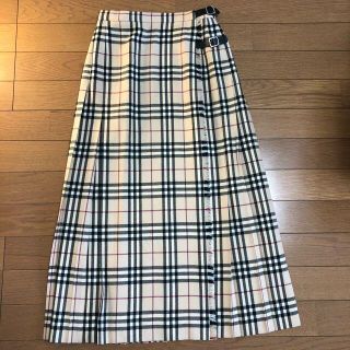 バーバリー(BURBERRY)の【限定値下げ】BURBERRY ノバチェックプリーツロングスカート(ロングスカート)