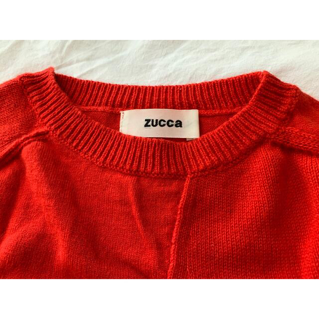 ZUCCa(ズッカ)の【ほぼ未使用】zucca ズッカ セーター ニット 赤 レディースのトップス(ニット/セーター)の商品写真