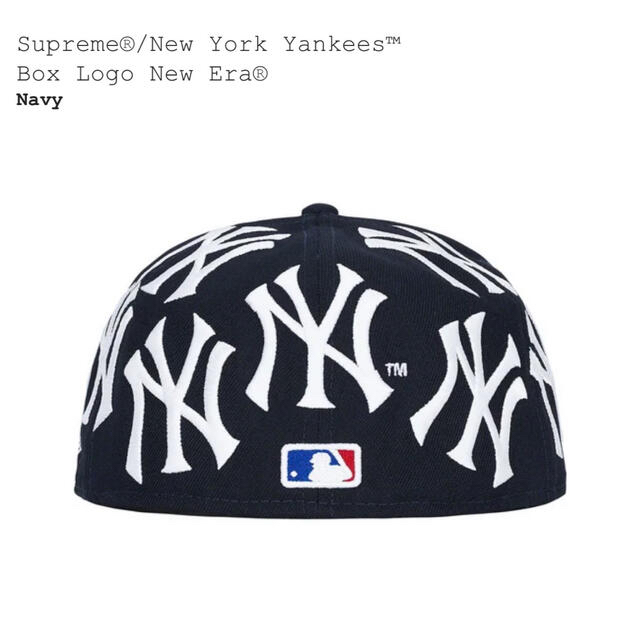 Supreme Box Logo New Era ヤンキース 紺 7-3/8 Supreme Box Logo New Era ヤンキース 紺 7-3/8