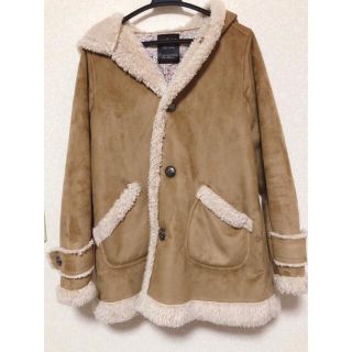 ダブルクローゼット(w closet)のムートンコート ファーコート ボアコート アウター  ジャケット ブラウン(ムートンコート)